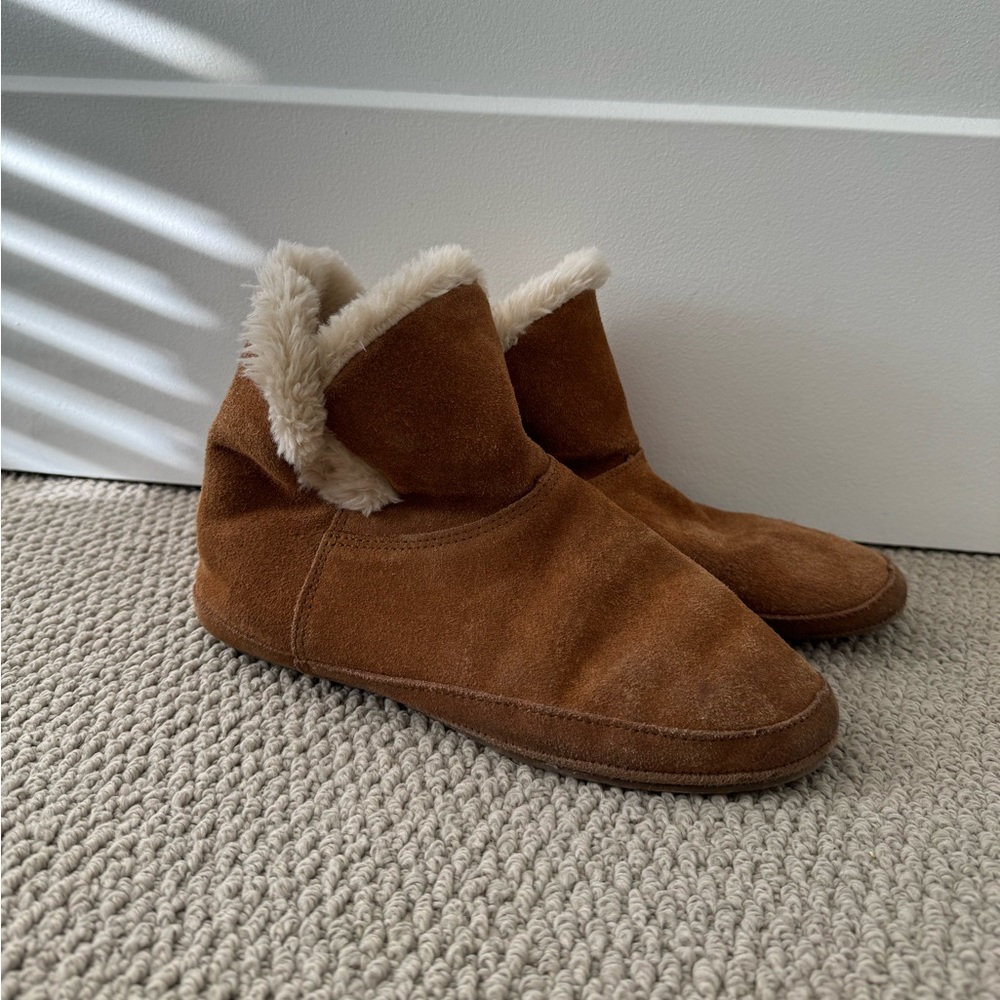 Madewell suede slipper bootie
